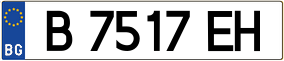 Trailer License Plate